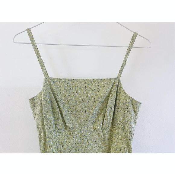 90s Y2K Flirty Floral Spaghetti Strap Hourglass Dress- Size S/M - Picture 3 of 8
